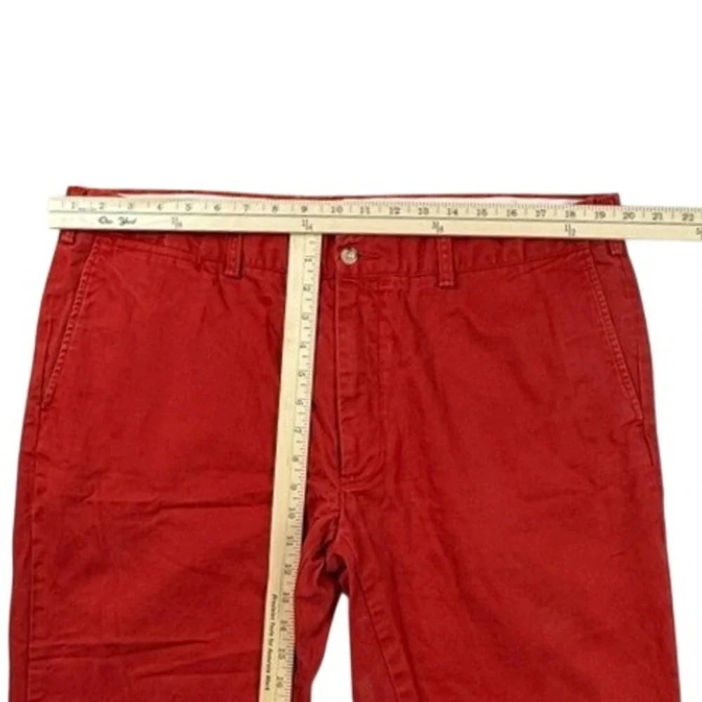 Polo Ralph Lauren Slim Fit Red Chino Pants Cotton Twill Trousers Mens 40x32